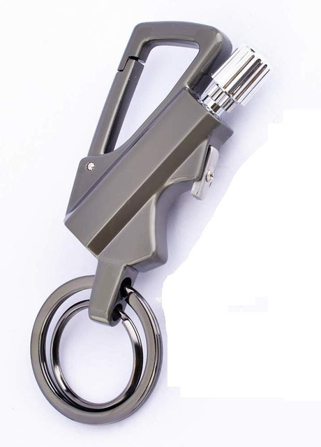 RHONNIUM Flint Fire Starter Keychain Torch Lighter-Grey FL-19 Cigarette  Lighter Price in India
