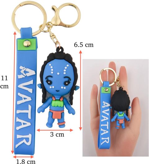Mubco Avatar Neytiri 3D Keychain| Strap Charm & Hook | PVC Cartoon Toys ...