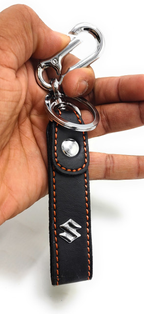 Jdp Novelty Premium Quality Leather Metal Keychain. Leather Strip