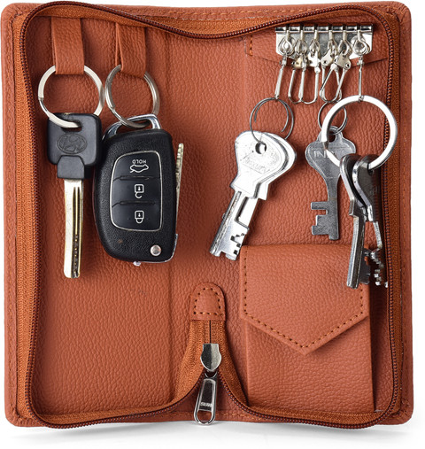 Essart leather key pouch for bank keys leather key holder pouch