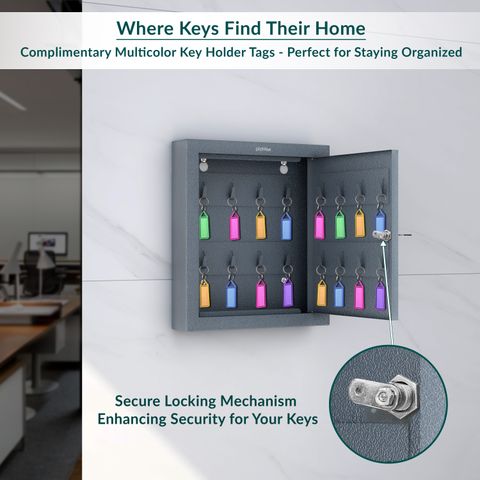 Gi Key Box Plantex GI Steel Key Storage Box/Key Cabinet with Lock for Home/Key ...