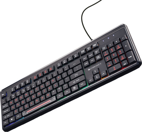 ZEBRONICS ZEB-KKB 3 Wired USB Standard Desktop Keyboard Compatible