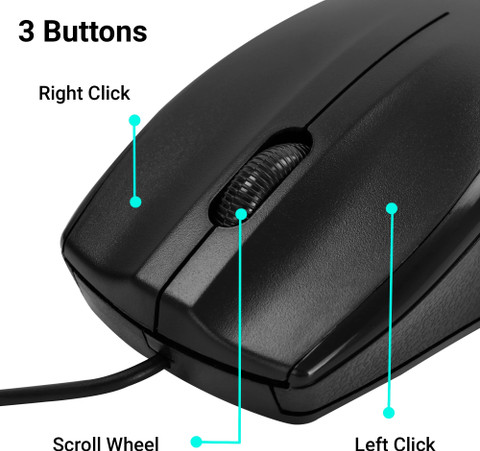 ゆん ZEBRONICS Zeb-Judwaa 750 Combo Wired USB Standard Desktop Keyboard