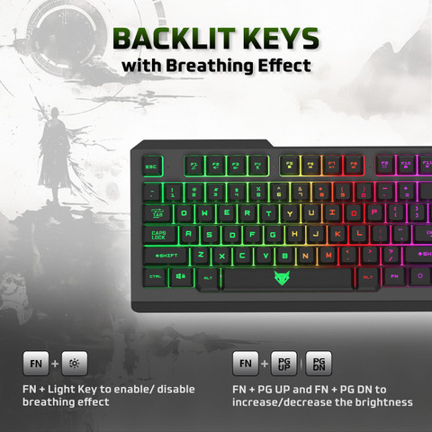 EVOFOX Warhammer Floating Keycaps, 19 Anti Ghosting Keys and LED