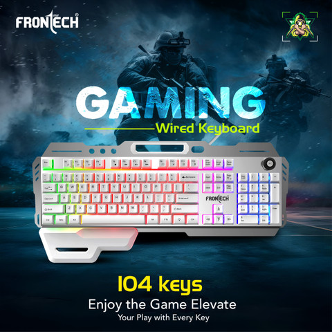 Frontech KB-0013P Wired USB Standard Gaming Keyboard Compatible