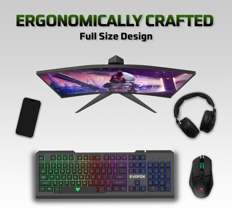 キーボード Nightcaps - Flowing Hammer EVOFOX Warhammer Floating Keycaps, 19 Anti Ghosting Keys and LED