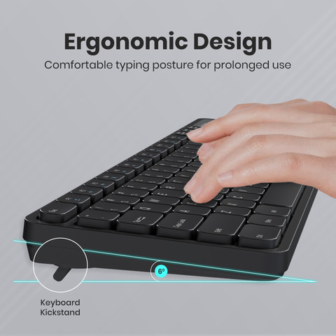 K&Y♡ Portronics Key8 Combo Wireless Keyboard and Mouse Set with 2.4 GHz
