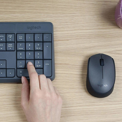 Logitech MK235 Full-Sized, 15 FN Keys, 3-Year Battery Life Combo