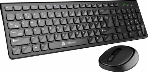 Portronics Key7 Combo Keyboard Mouse Combo Set with 1200