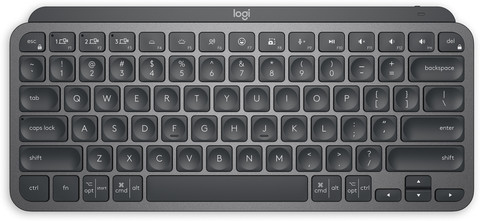 Logitech MX Keys Mini, Compact, Bluetooth, Backlit, USB-C, Metal