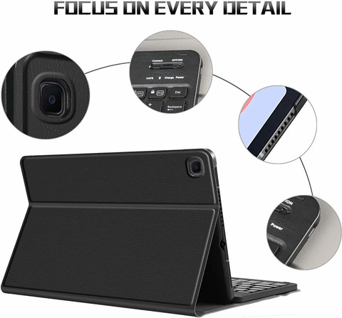 microware Wireless Bluetooth Keyboard for Sam-sung Galaxy tab S6