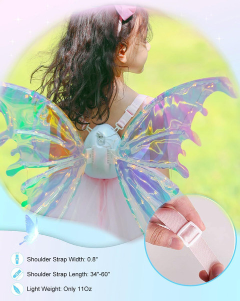 Ji And Ja Electric Moving Butterfly Wing With Light Fairy Angel Wing Dress  Up Party Favor Kids Costume Wear Price in India - Buy Ji And Ja Electric  Moving Butterfly Wing With