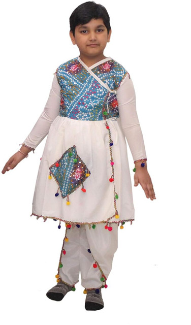 KAKU FANCY DRESSES Gujarati Garba Dance Costume, Kids Navratri