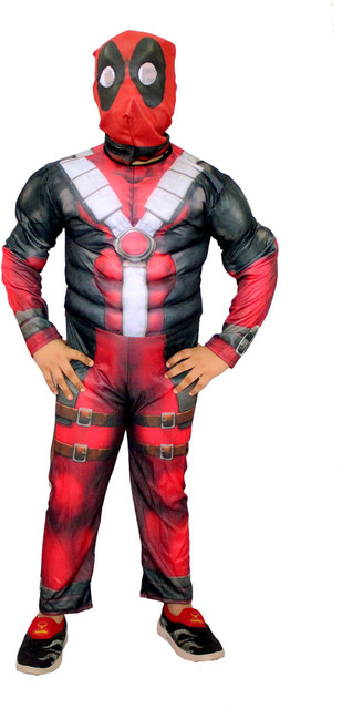 KAKU FANCY DRESSES Superhero Deadpool Costume for Kids, Super Hero