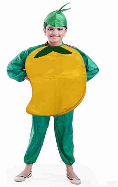 Urika Mango plain fancy Dress with jumpsuit Kids Costume Wear