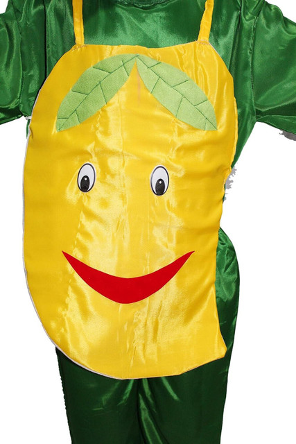 KAKU FANCY DRESSES Mango Fruit Costume Cutout with Cap For Boys