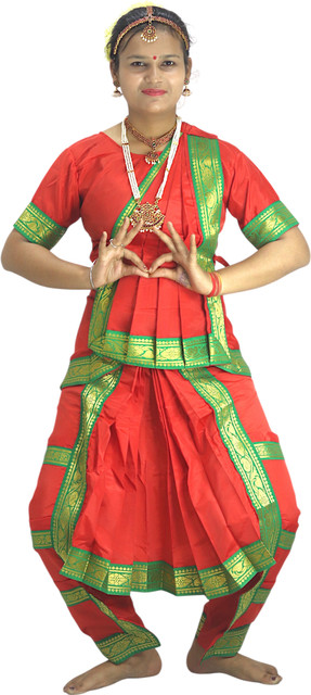 slim fit dress slacks Bharatnatyam Dance Costume main image 0
