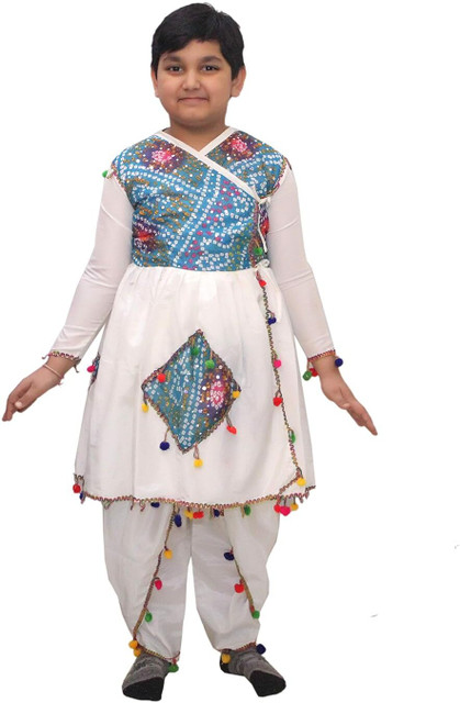 KAKU FANCY DRESSES Gujarati Garba Dance Costume, Kids Navratri
