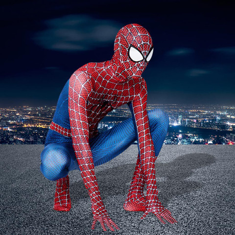 mask spiderman dress for boy LQZ Spiderman Dress Bodysuit with Mask Set for Kids Adult Kids