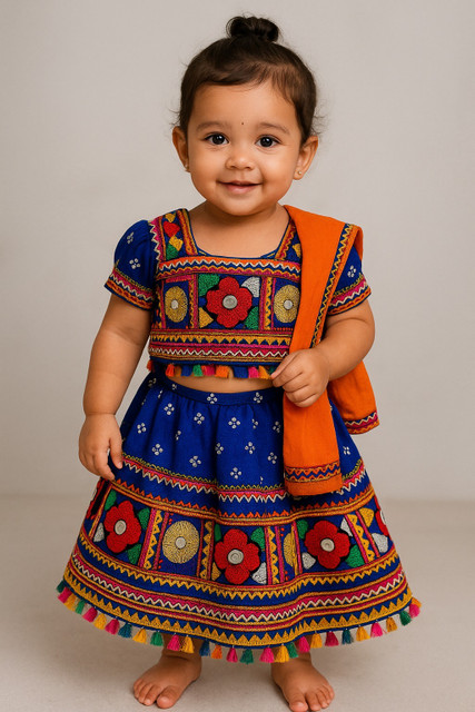 Raunix Radha Dress for Baby Girls| Costume Set with Lehenga Choli