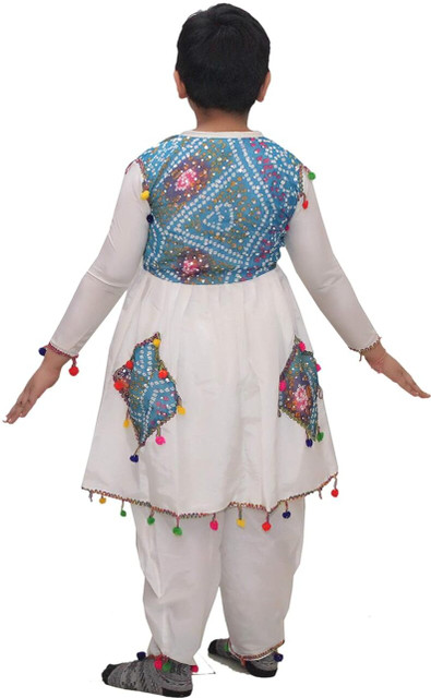 KAKU FANCY DRESSES Gujarati Garba Dance Costume, Kids Navratri
