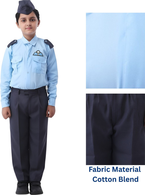 Design My Dress Bharat Air Force Uniform Dress for Kids Pilot Role Play  Costume for Boys Girls Kids Costume Wear