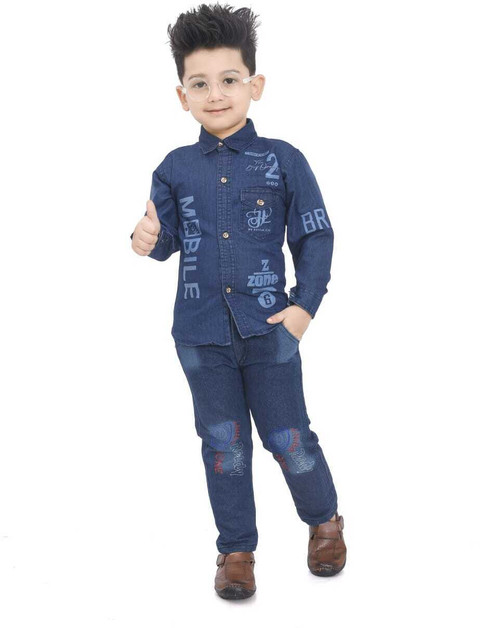 AICREATTION Boys Casual Shirt Pant