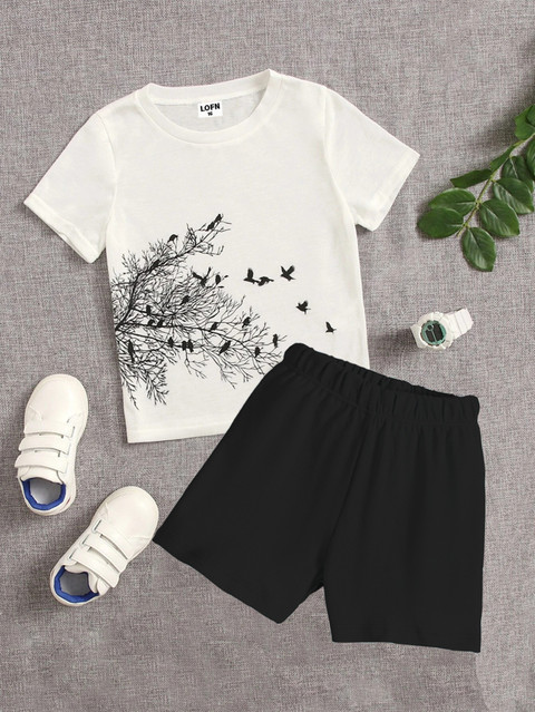 Helpom Baby Boys Baby Girls Casual T-shirt Shorts Price in India