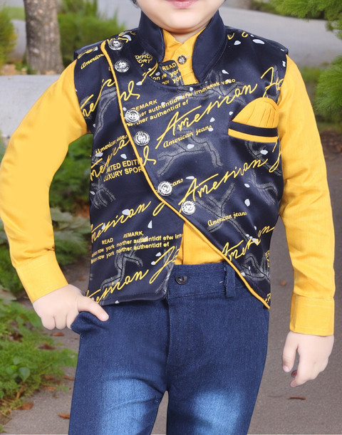 Mini Tikes Boys Party(Festive) Shirt Jacket, Jeans