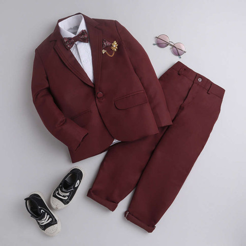DKGF FASHION Boys Party(Festive) Coat Pant, Coat Price in India