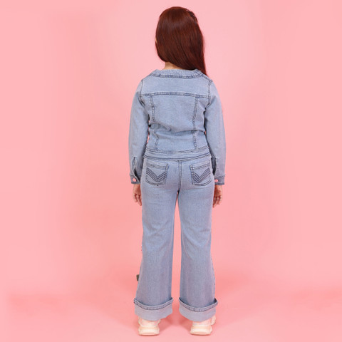 Cutecumber Baby Girls Casual Top Jeans Price in India - Buy