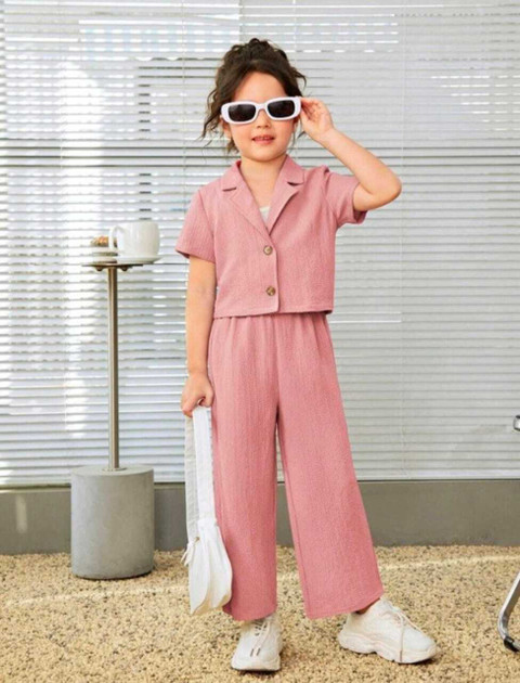 Pink Dresses For Girls Jeans Top Elegant Pink Girls' Salwaar Set