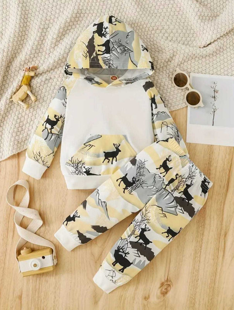 INDHRANI TEXTILE Baby Boys Casual T-shirt Track Pants Price in