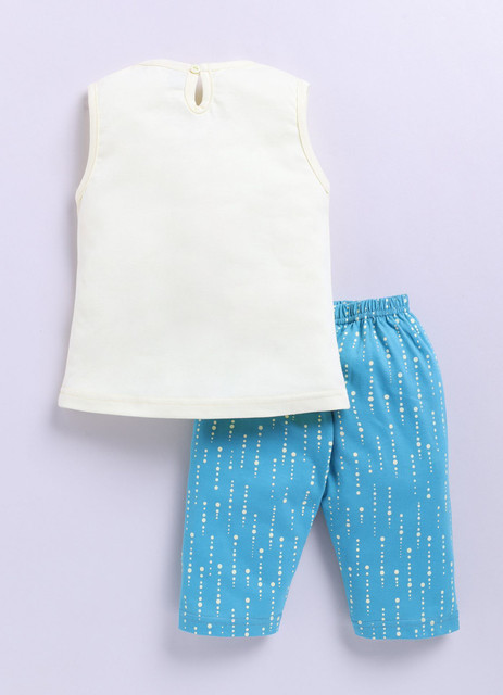 まりーまりー Mars Infiniti Baby Girls Casual Top Capri Price in India - Buy