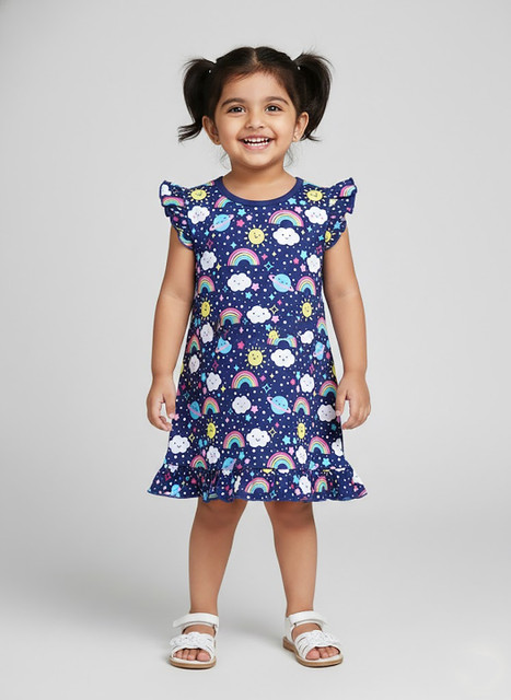 LIL KNOTS Baby Girls Midi/Knee Length Casual Dress Price in India - Buy LIL  KNOTS Baby Girls Midi/Knee Length Casual Dress online at Flipkart.com