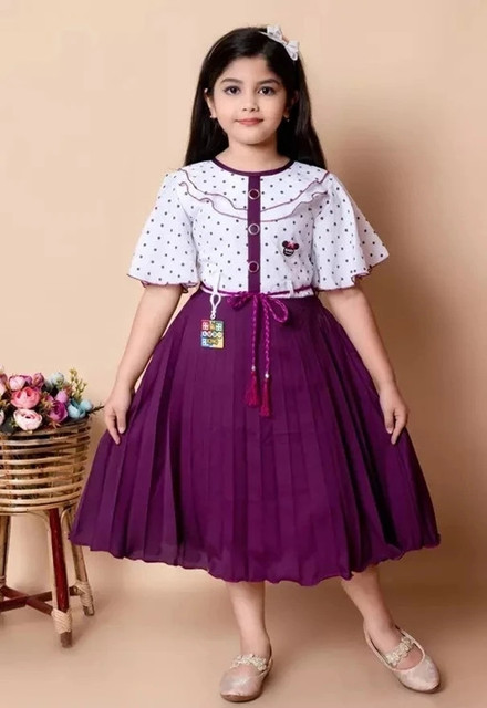 Mytex Indi Girls Midi/Knee Length Casual Dress