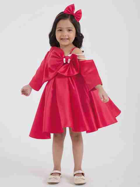 Hopscotch Baby Girls Below Knee Party Dress Price in India