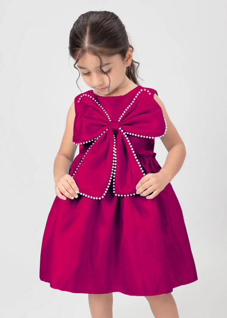 PURNKAMAAY TRENDZ Baby Girls Midi/Knee Length Festive/Wedding Dress