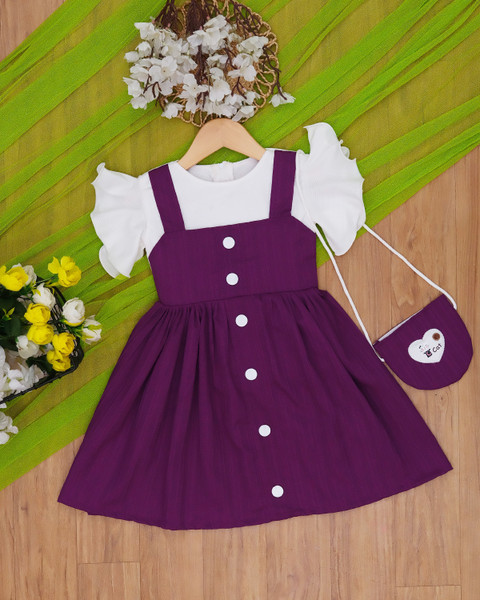 jl fashion Indi Girls Midi/Knee Length Festive/Wedding Dress