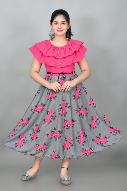 SFC FASHIONS Girls Calf Length Festive/Wedding Dress Price in