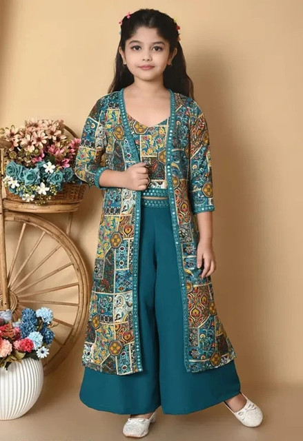 SK Dresses Indi Girls Maxi/Full Length Festive/Wedding Dress