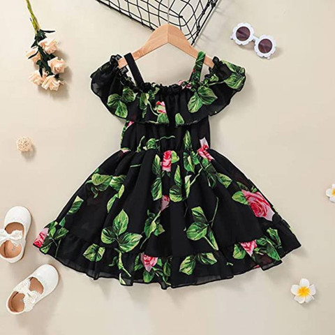 Glamour Hub Girls Midi/Knee Length Casual Dress