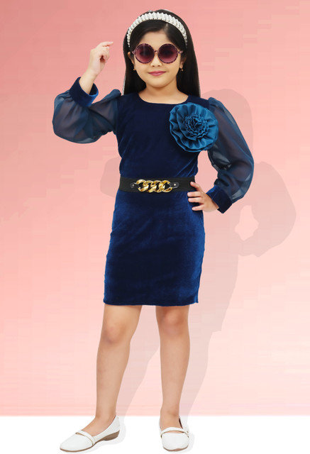 KidsCute Girls Midi/Knee Length Party Dress