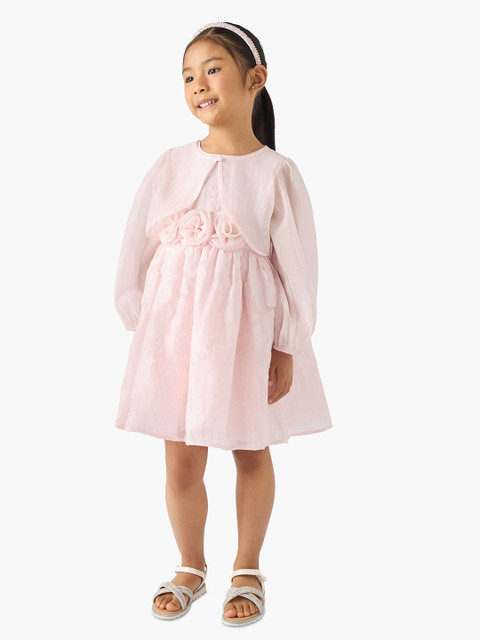 knee length casual junior dresses JUNIORS by Babyshop Girls Midi/Knee Dress Price in India criss cross cutout