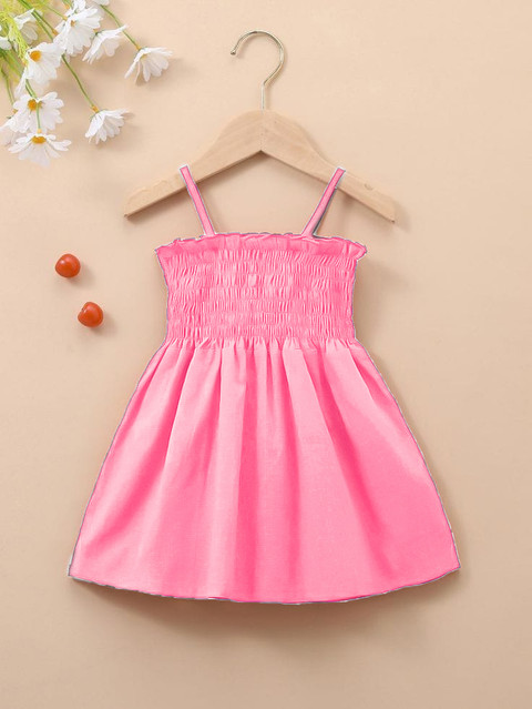 ER LIFE STYLE Girls Midi/Knee Length Casual Dress