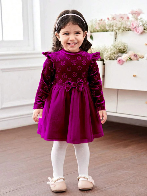 GLEAMGRACE Baby Girls Midi/Knee Length Party Dress Price in India