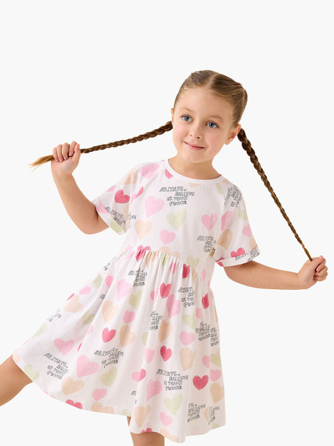 JUNIORS by Babyshop Girls Midi/Knee Length Casual Dress Price in India