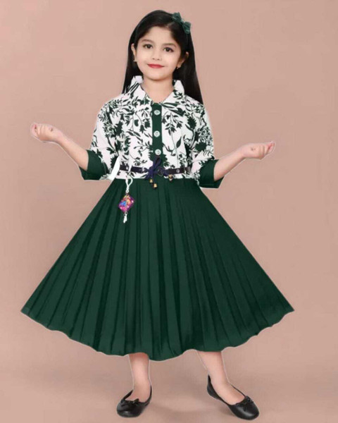 KidsCute Baby Girls Calf Length Casual Dress