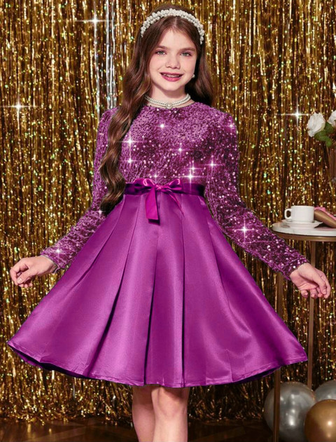 DPFABRICS Girls Midi/Knee Length Party Dress Price in India - Buy DPFABRICS  Girls Midi/Knee Length Party Dress online at Flipkart.com