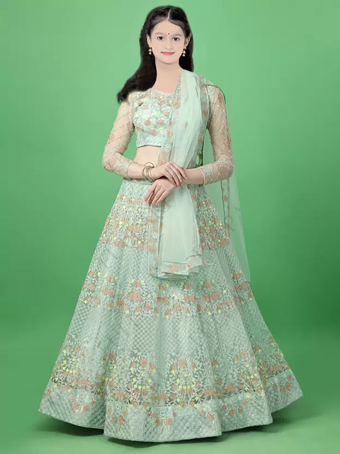 Lehenga Choli Western Dresses Online Flipkart FULPARI Girls Lehenga Choli Western Wear Embroidered Lehenga Choli